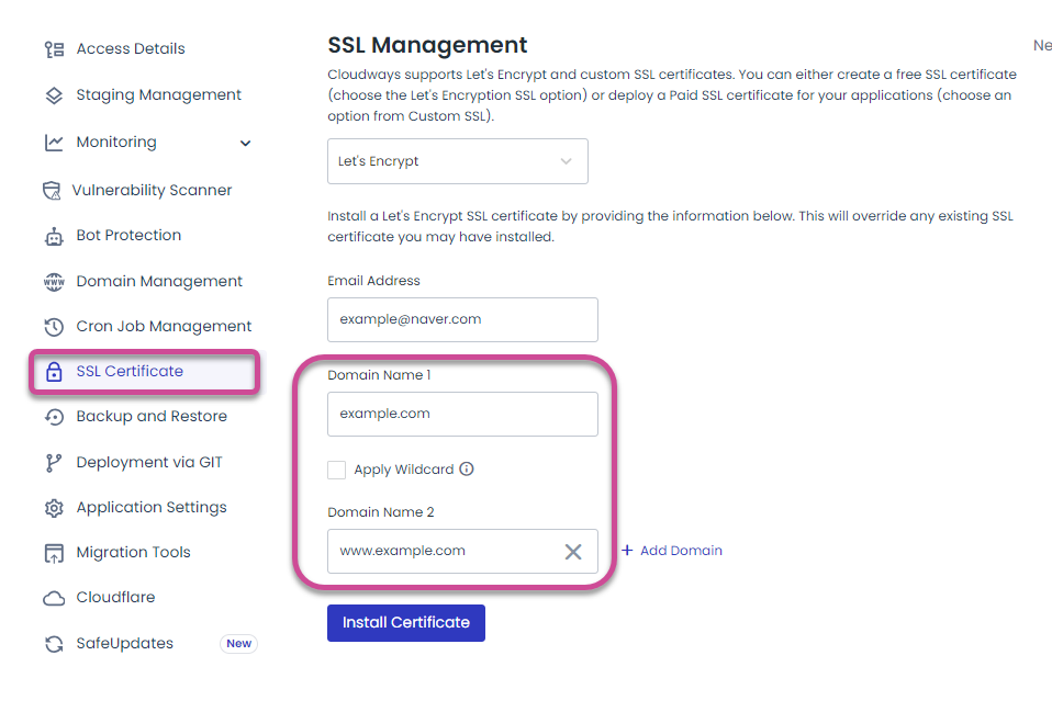 클라우드웨이즈 SSL 인증서 설치 관련 썸네일