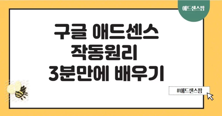 구글 애드센스 작동 원리 및 시작하는 방법, 수익 창출 방법 3분만에 배우기